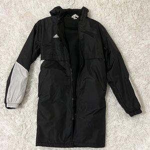 Adidas black parka jacket